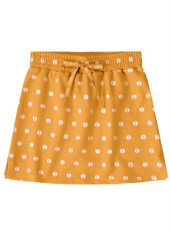Lilica Ripilica - Saia Infantil MeninaLaranja 3