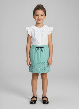 Lilica Ripilica - Saia Infantil MeninaAzul - LILICA RIPILICA