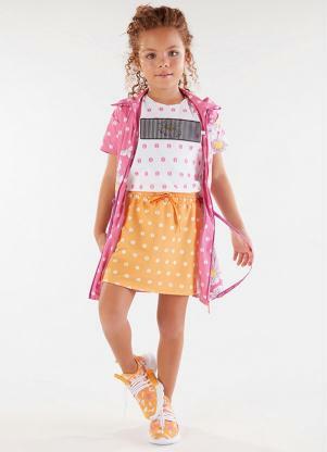 Lilica Ripilica - Saia Infantil MeninaLaranja - LILICA RIPILICA