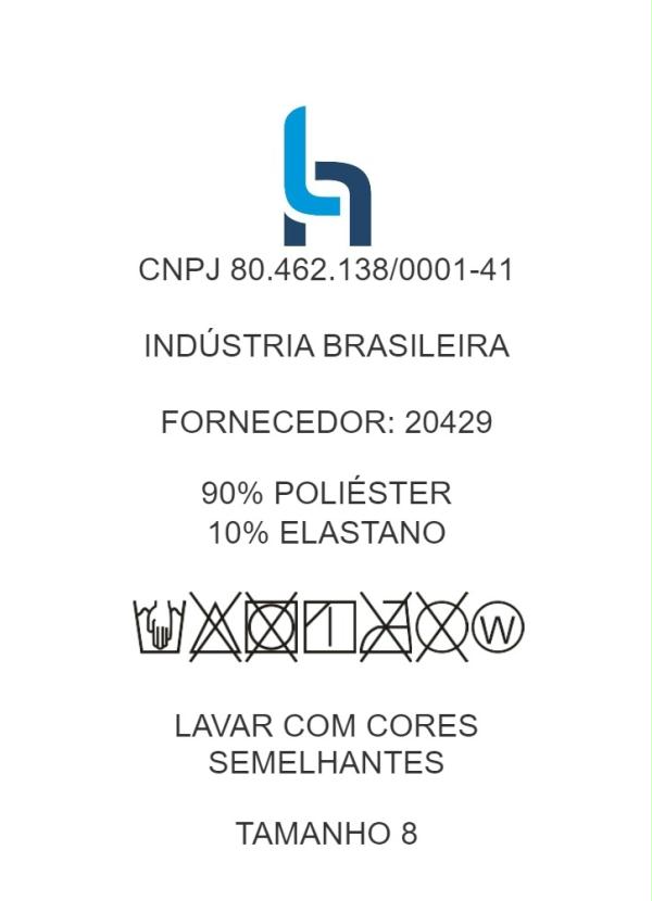 Outlet - Saia Infantil Preta com Tiras 6