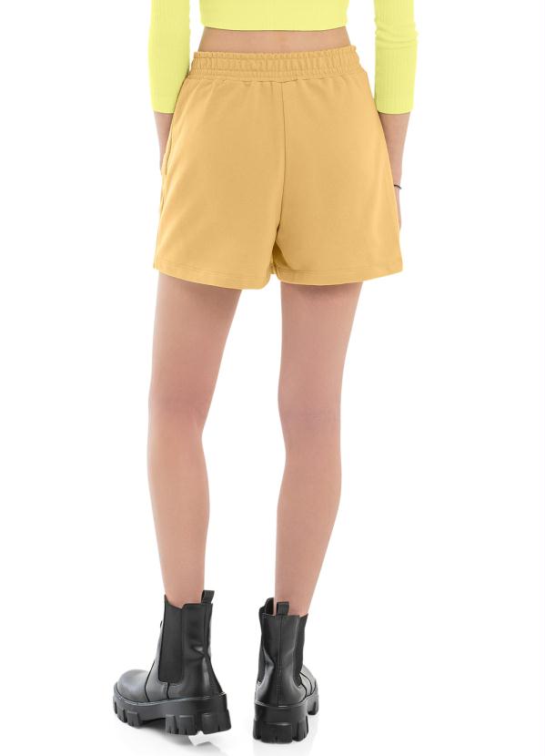 Gloss - Shortsaia em Moletom Amarelo 2