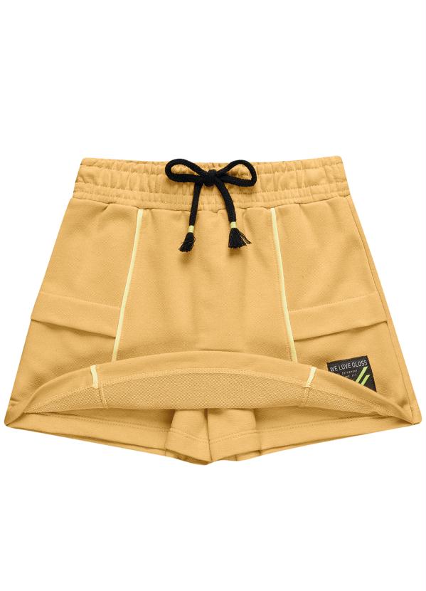 Gloss - Shortsaia em Moletom Amarelo 5