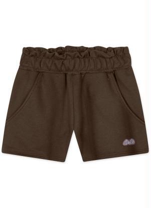 Lilica Ripilica - Short com Aroma Moletom Infantil MeninaMarrom - LILICA RIPILICA
