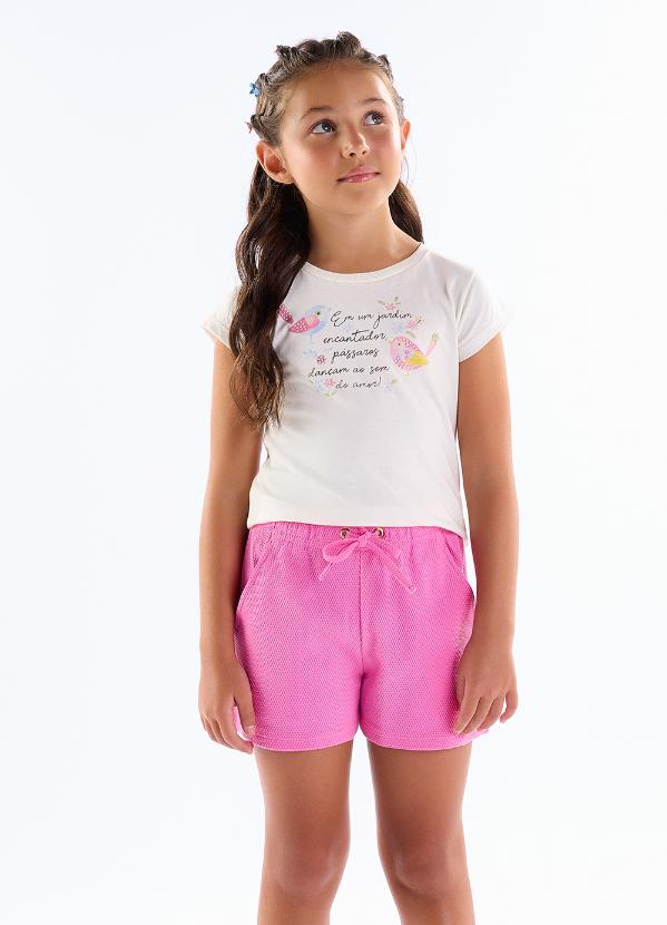 Pulla Bulla - Short Malha Favo Pink 2