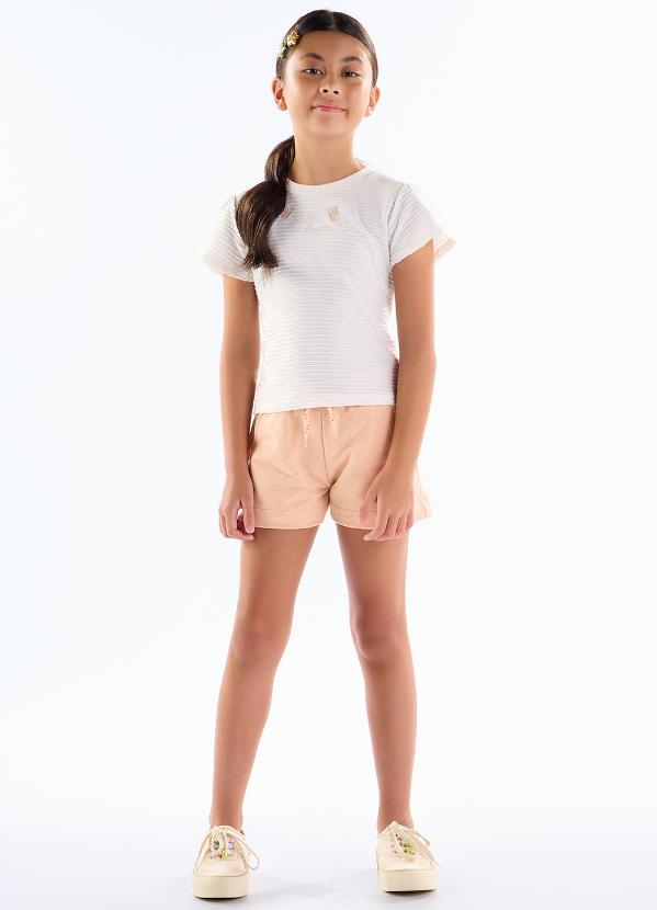 Pulla Bulla - Short Moletom Linho Laranja 2