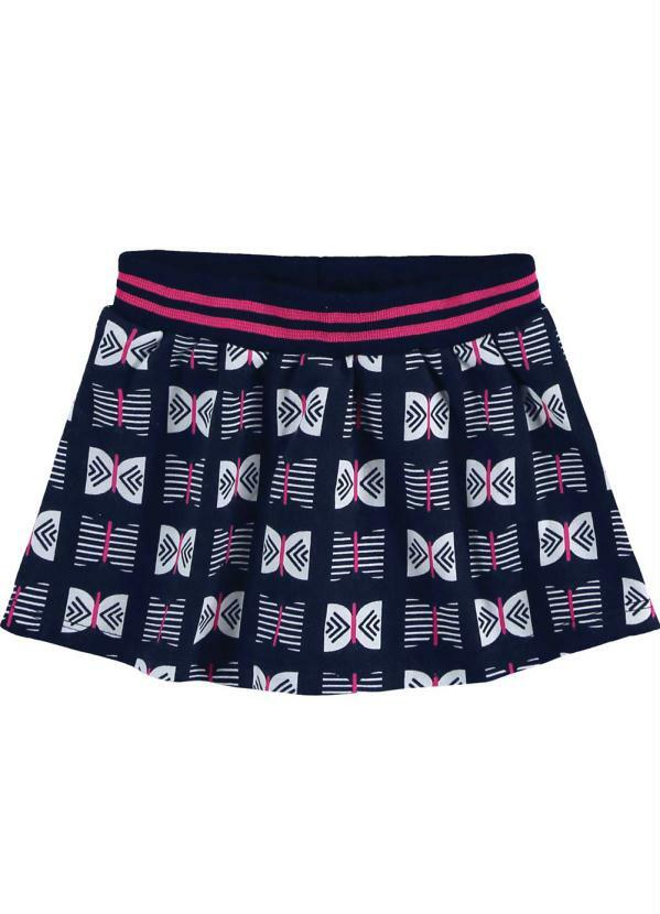 Kyly - Short Saia Infantil Feminino Marinho