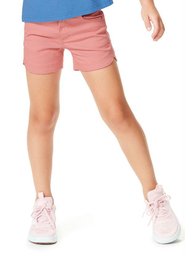 Malwee Kids - Shorts Rosa Comfort Impermeável