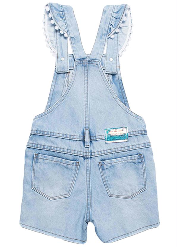 Milon - Jardineira Infantil Feminino Jeans 2