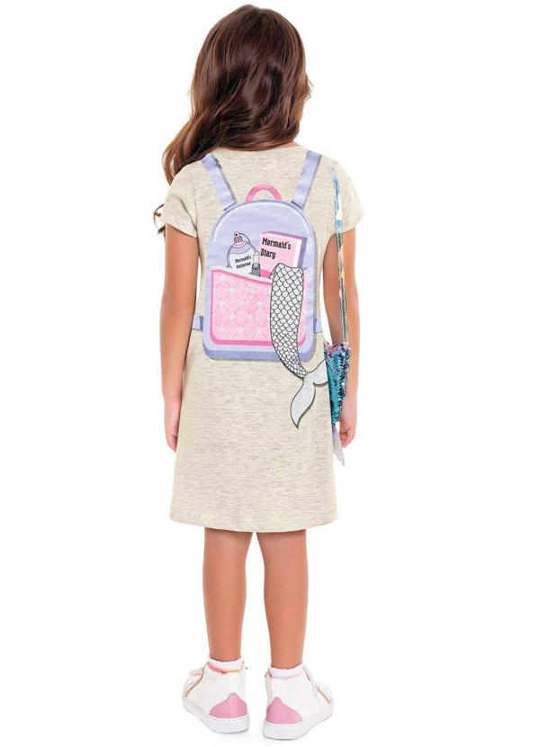 Fakini Kids - T-Dress Sereia Bege 2