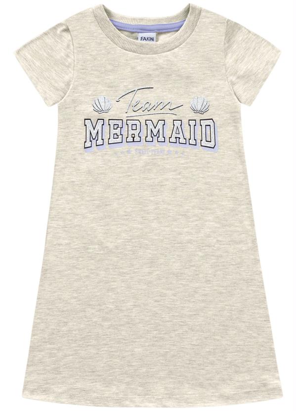 Fakini Kids - T-Dress Sereia Bege 3
