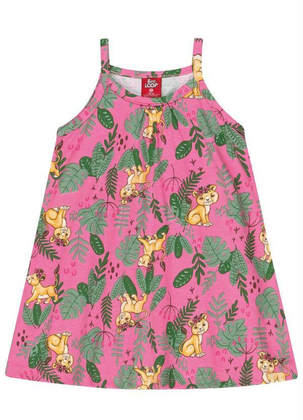Bee Loop - Vestido Bebê Estampado Pink