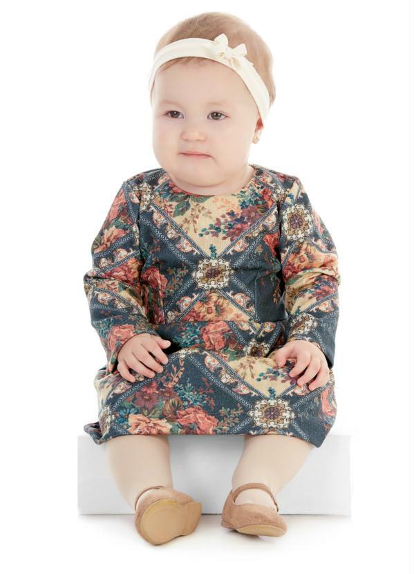Up Baby - Vestido em Malha Ponto de Roma Bege