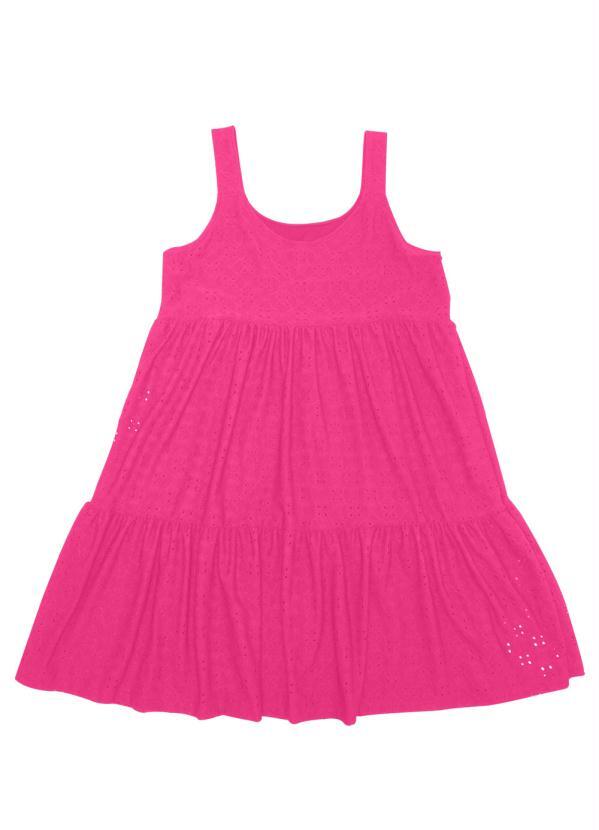 Rovitex Teen - Vestido Feminino Rodado Rosa