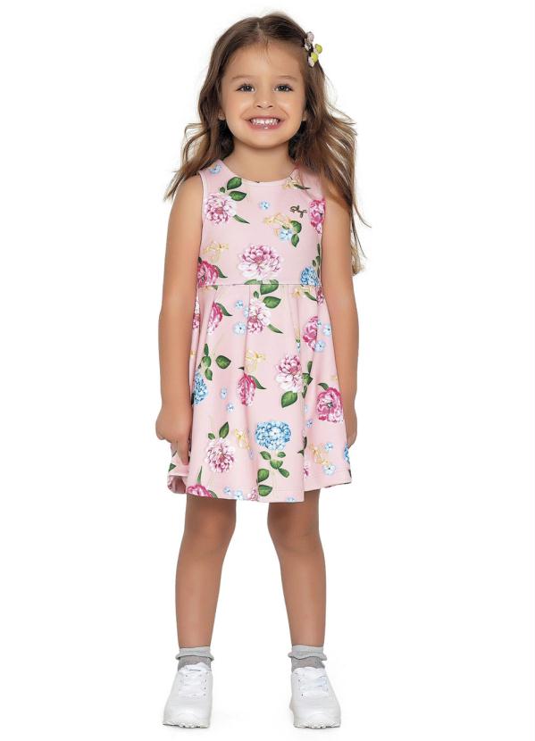 Playground - Vestido Floral Playground Rosa
