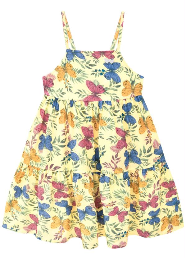 Milon - Vestido Infantil Amarelo 1