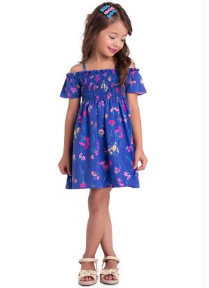 Milon - Vestido Infantil Azul - MILON