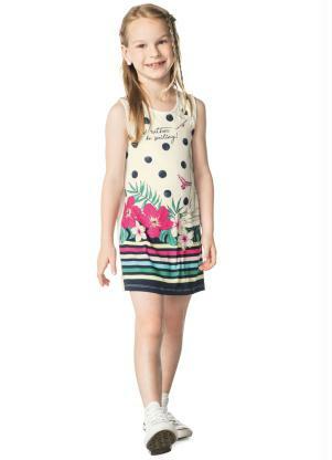 Rovi Kids - Vestido Infantil Bege - ROVI KIDS