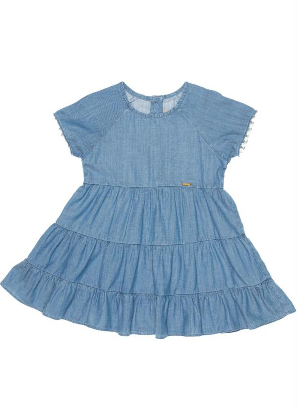 Milon - Vestido Infantil Jeans