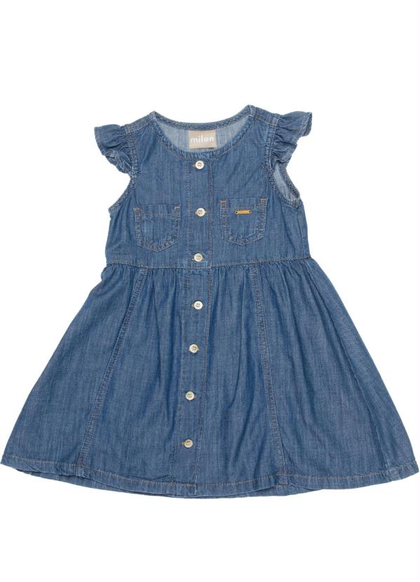 Milon - Vestido Infantil Jeans