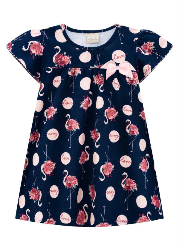 Milon - Vestido Infantil Marinho 2