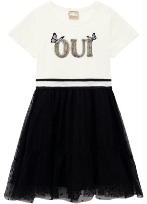 Milon - Vestido Infantil Off White - MILON
