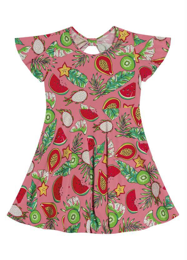 Rovi Kids - Vestido Infantil Pitaya Laranja
