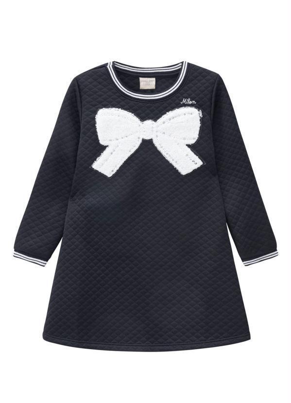 Milon - Vestido Infantil Preto