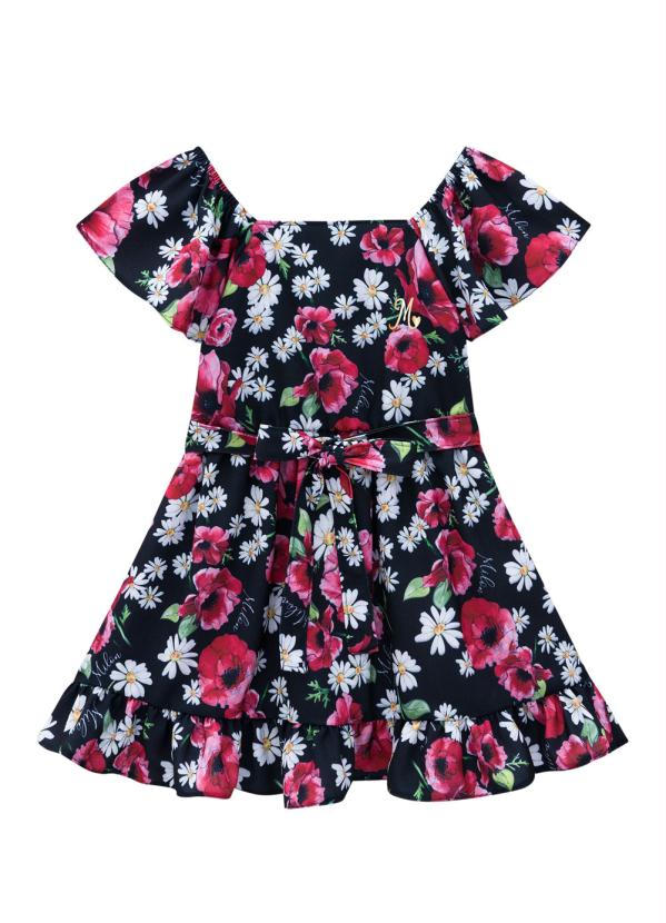 Milon - Vestido Infantil Preto 2