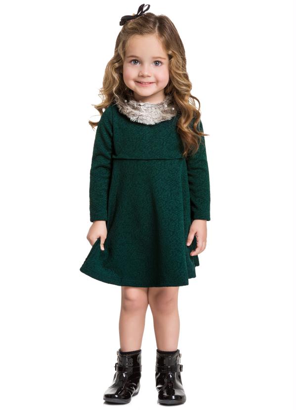 Milon - Vestido Infantil Verde Milon