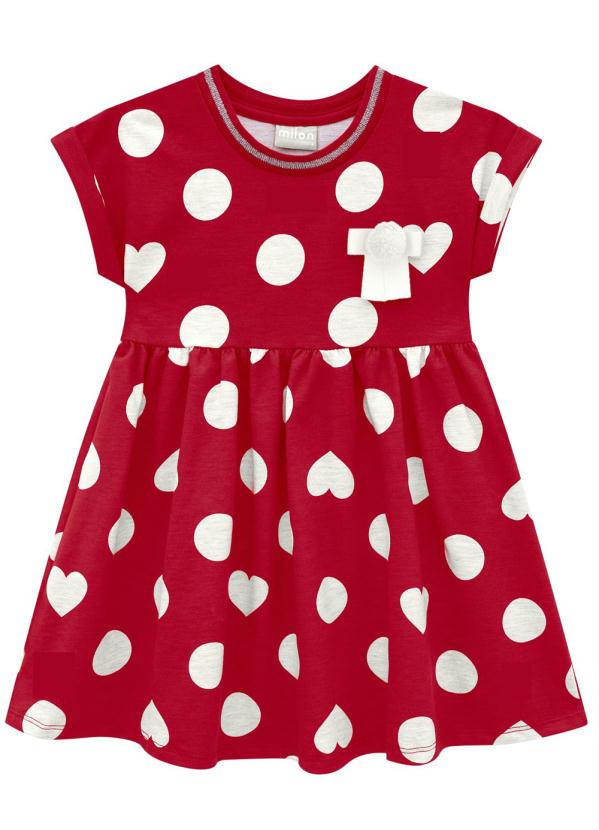 Milon - Vestido Infantil Vermelho
