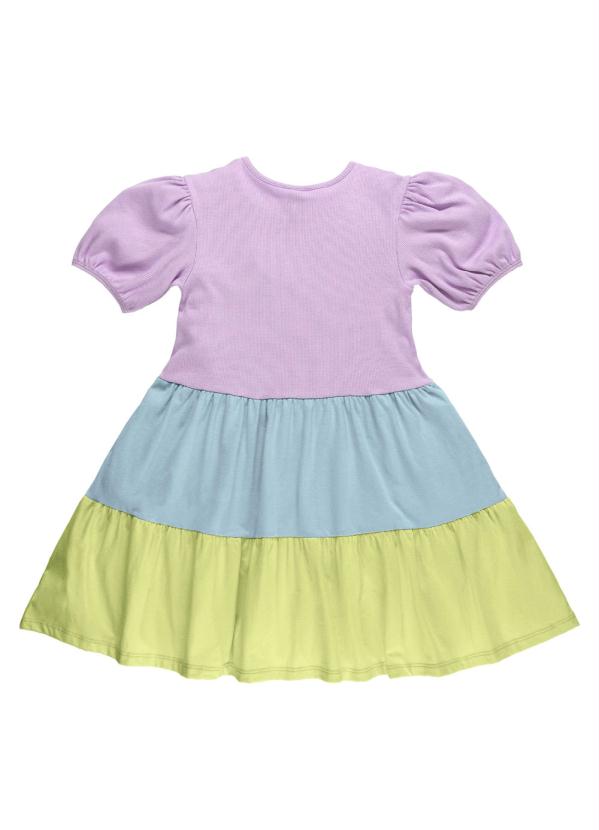 Up Baby - Vestido Marias Manga Bufante Infantil Roxo 3