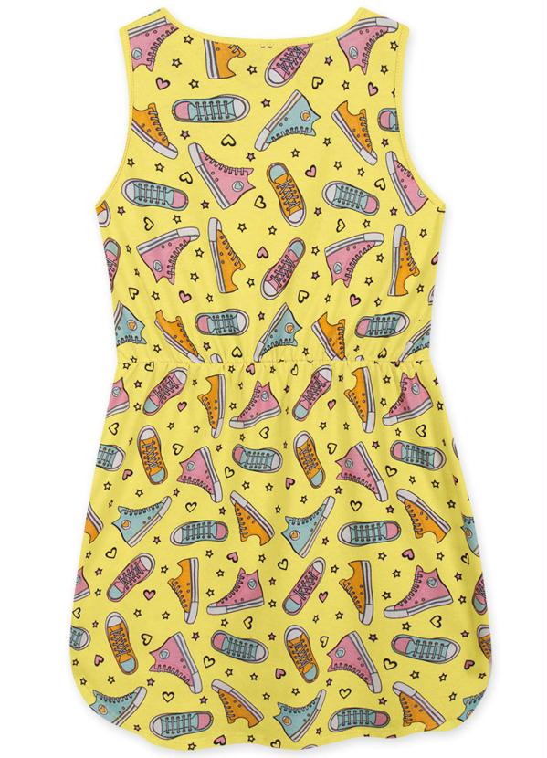 Marisol Play - Vestido Regata Malha Infantil Amarelo 2