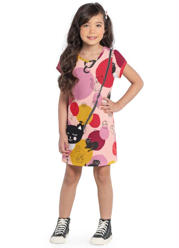 Rovi Kids - Vestido Rovitex Kids Feminino Rosa