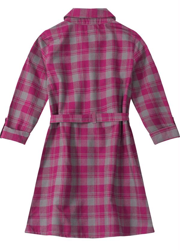 Carinhoso - Vestido Roxo Xadrez com Cinto 2