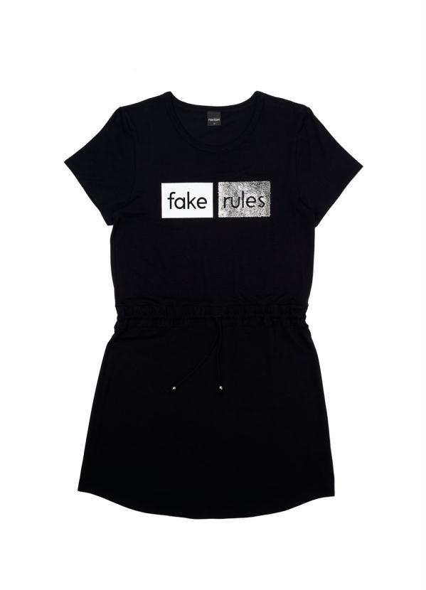 Rovitex Teen - Vestido Detalhado Feminino Preto 3