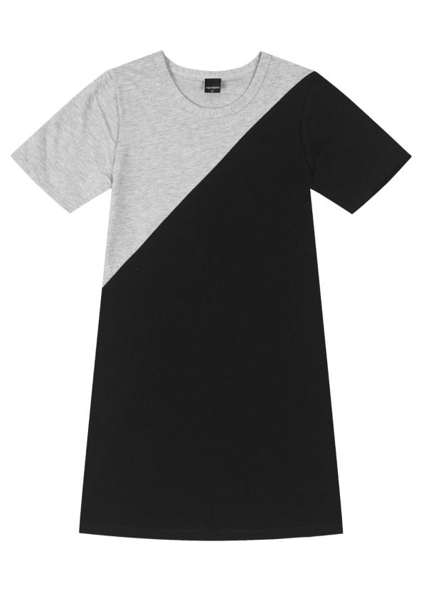 Rovitex Teen - Vestido Juvenil Cinza