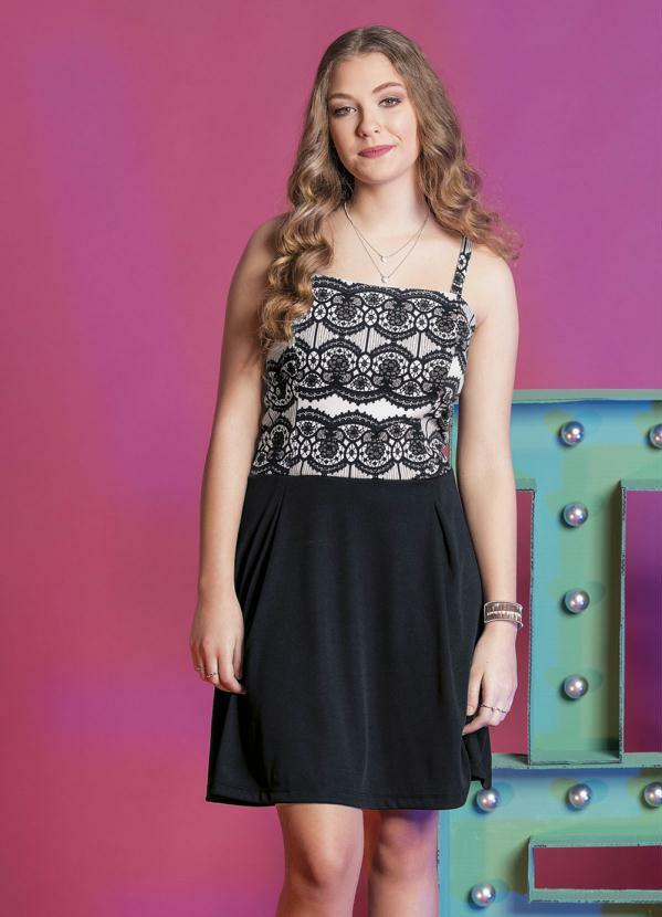 vestido de renda juvenil