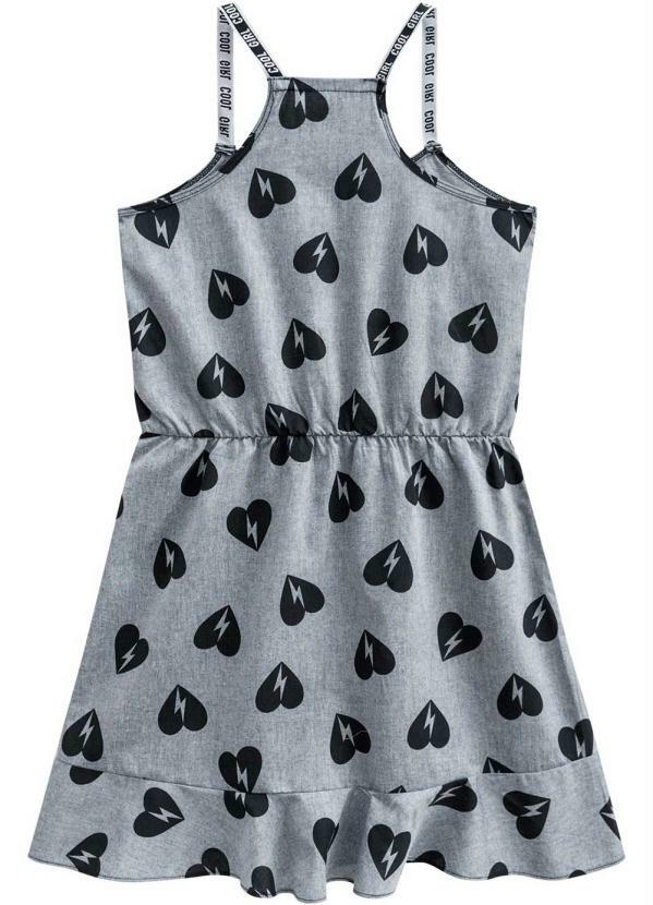 Amora - Vestido Teen Cinza 2