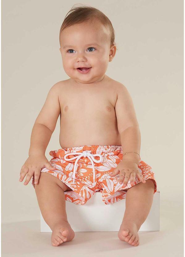 Up Baby - Bermuda de Praia Infantil Laranja 2