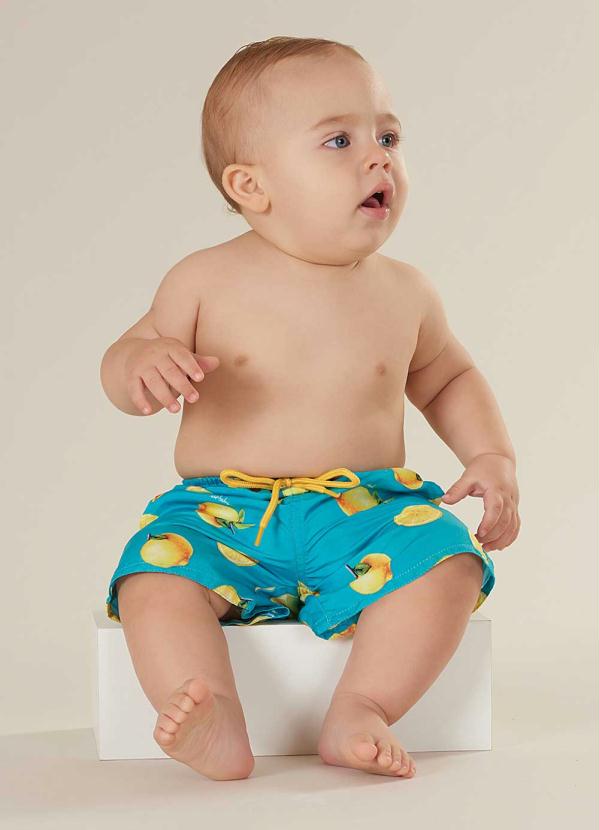 Bermuda de Praia Infantil Verde Up Baby