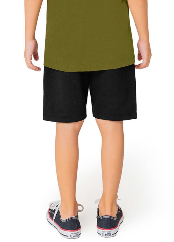 Rovi Kids - Bermuda Menino Moletom Preto 2