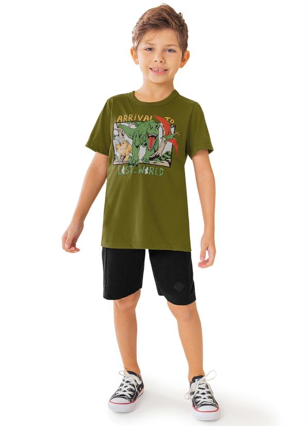 Rovi Kids - Bermuda Menino Moletom Preto 3