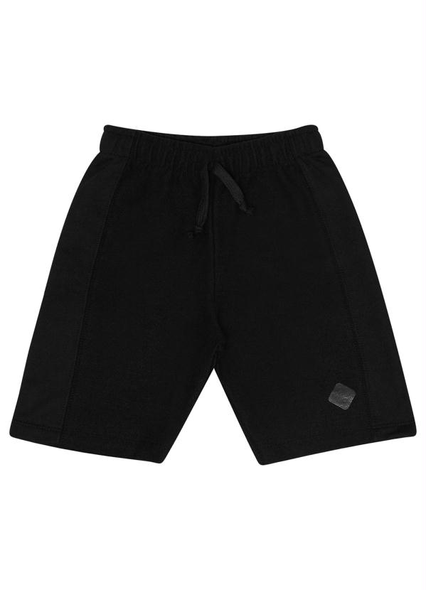 Rovi Kids - Bermuda Menino Moletom Preto 5