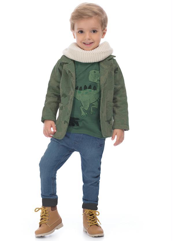 Up Baby - Blazer Camuflado Infantil Verde