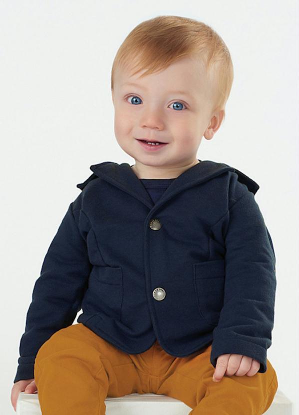 Up Baby - Blazer para Menino em Moletom Azul 2