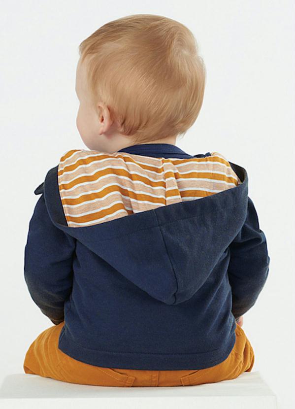 Up Baby - Blazer para Menino em Moletom Azul 3
