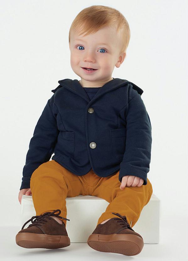 Up Baby - Blazer para Menino em Moletom Azul 4