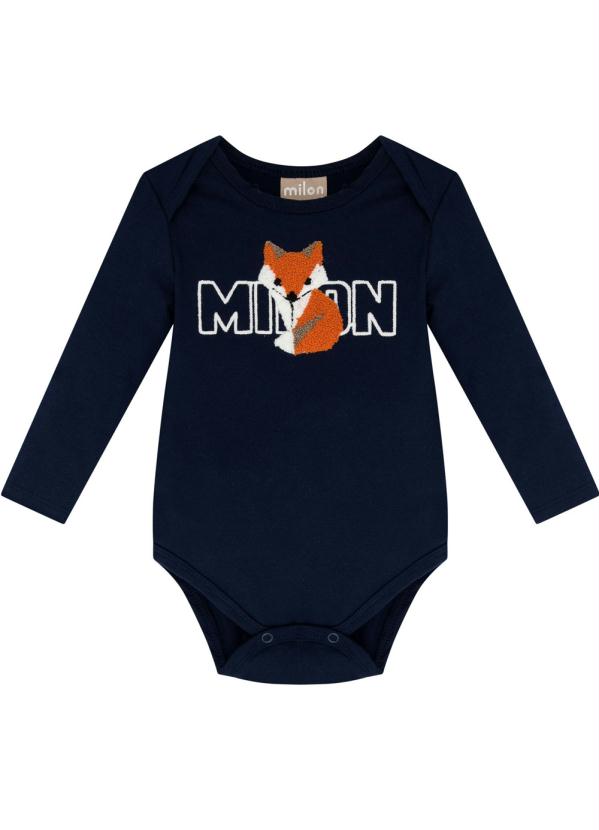 Milon - Body Bebê Menino Marinho