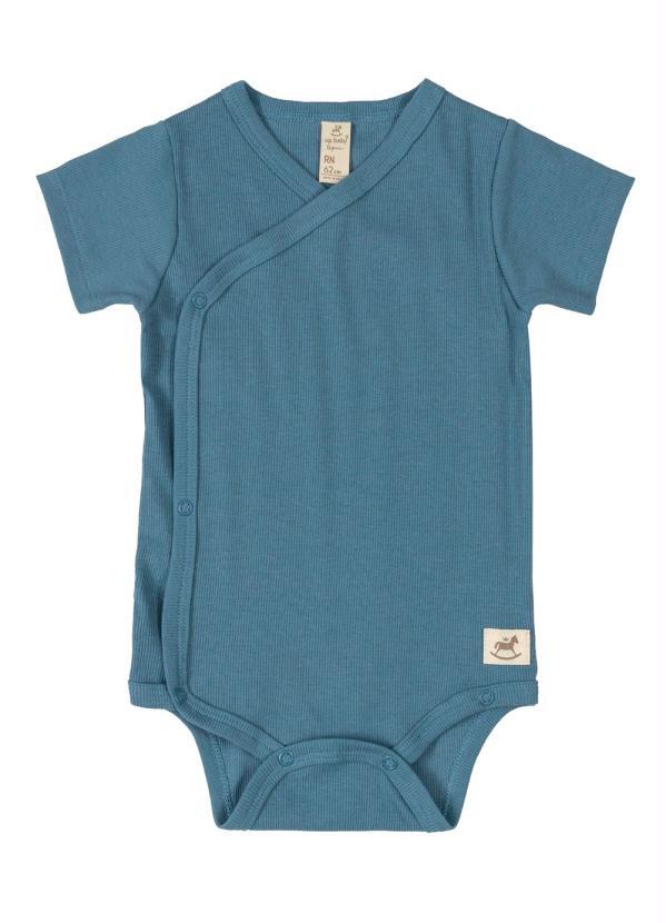 Up Baby - Body Kimono Nature Manga Curta Azul