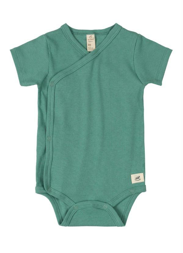 Up Baby - Body Kimono Nature Manga Curta Verde